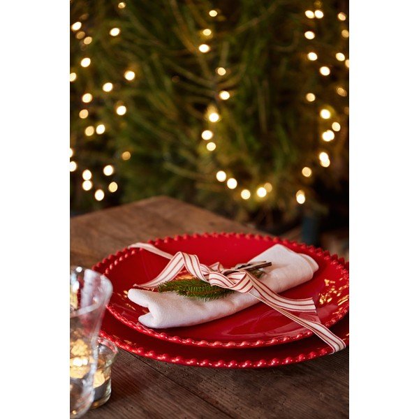 Rubinpiros agyagkerámia tányér, ø 28,4 cm - Costa Nova-image-1