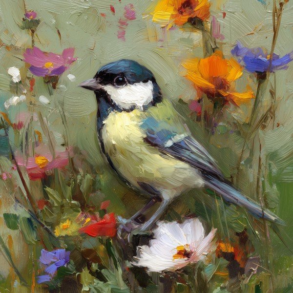 Nyomtatott vászon kép 32x32 cm Yellow Parus – Styler