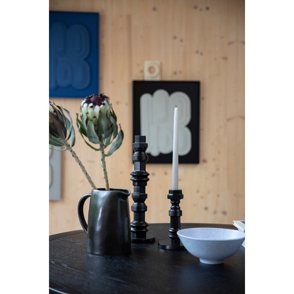 Kerek étkezőasztal kőrisfa dekorral ø 128 cm Storm – Zuiver-image-2