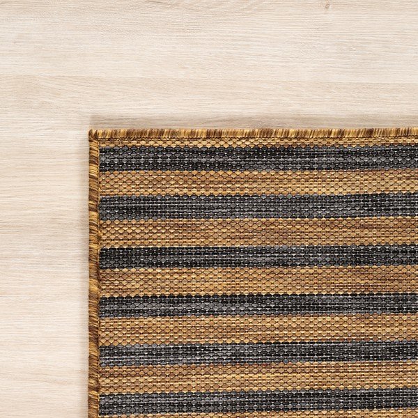Fekete-barna kültéri-beltéri szőnyeg 200x290 cm Mira 1453 – Ayyildiz Carpets-image-2