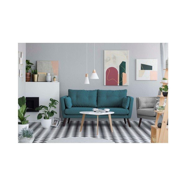 Elena türkiz háromszemélyes kanapé - Mazzini Sofas-image-2