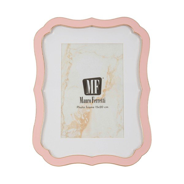 Világos rózsaszín fém-üveg álló képkeret 17x22 cm Margot – Mauro Ferretti-image-2