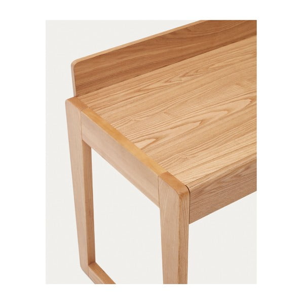 Íróasztal kőrisfa dekoros asztallappal 60x120 cm Arandu – Kave Home-image-3