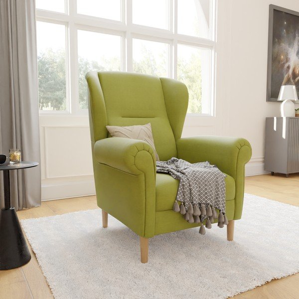 Zöld füles fotel Swan – Ropez-image-3