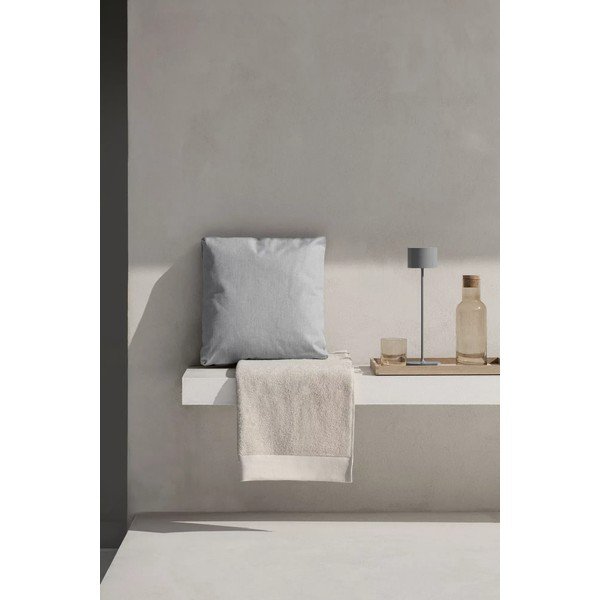 Krémszínű frottír bio pamut törölköző szett 2 db-os 30x50 cm Riva – Blomus-image-1