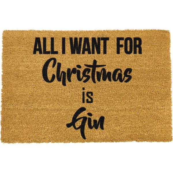 All I Want természetes kókuszrost lábtörlő, 40 x 60 cm - Artsy Doormats-image-1