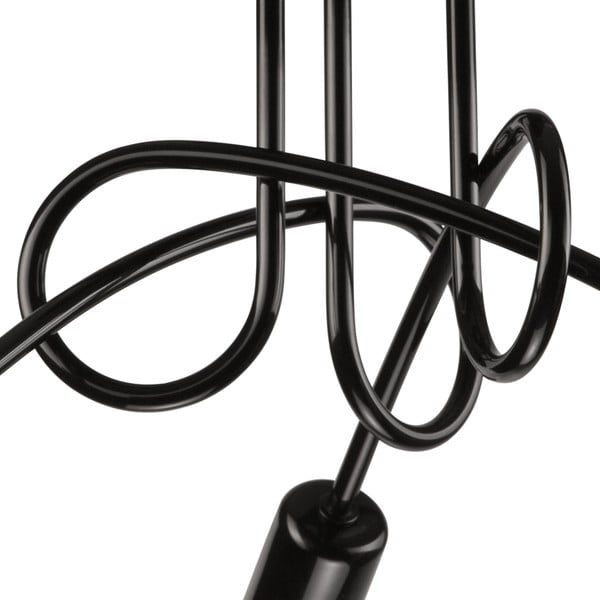 Fekete mennyezeti lámpa lámpabúra nélkül 36x36 cm Camilla – LAMKUR-image-3