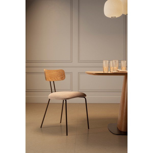 Bézs-natúr színű kárpitozott étkezőszék Olimpia – MOME-image-2