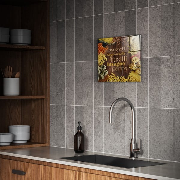 Üveg kép 30x30 cm Pasta – Styler-image-1