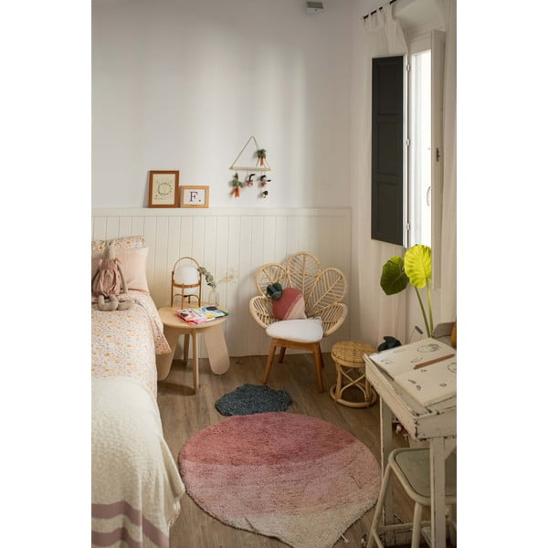 Rózsaszín mosható kézi szövésű pamut gyerek szőnyeg 100x150 cm Ramona the Radish – Lorena Canals-image-4