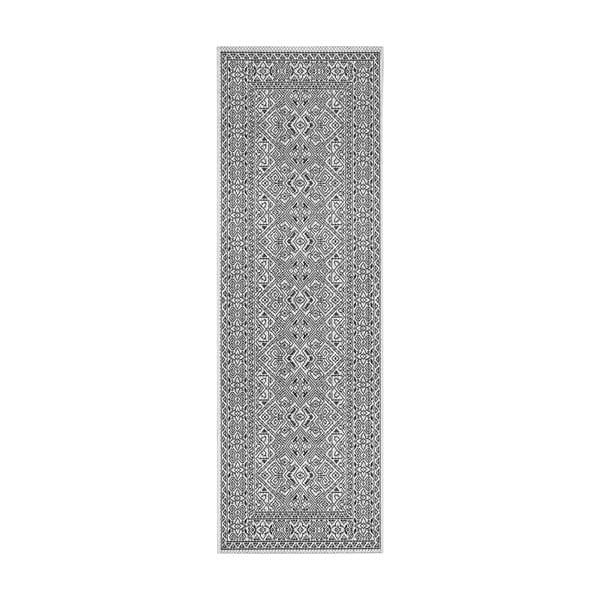 Cuadrado fekete-bézs kültéri futószőnyeg, 70 x 300 cm - NORTHRUGS