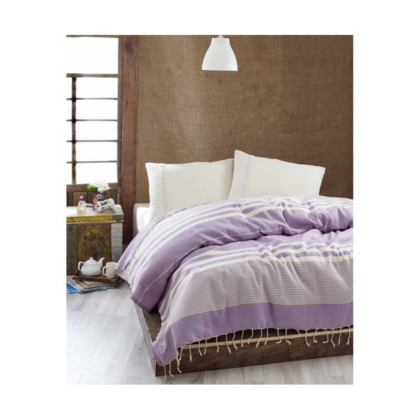 Hereke Lilac könnyű ágytakaró, 200 x 235 cm