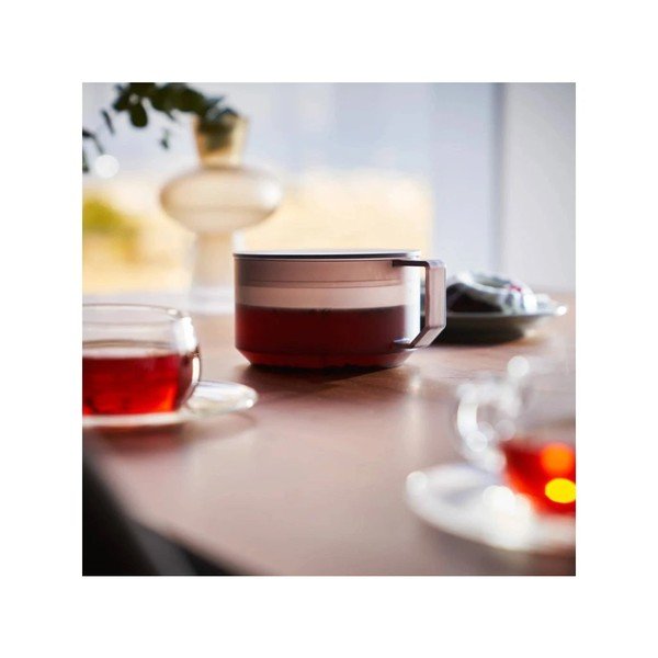 Fekete műanyag teáskanna szűrővel 600 ml Tower – YAMAZAKI-image-2