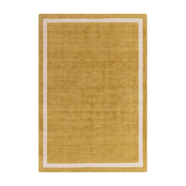 Okkersárga kézi szövésű gyapjú szőnyeg 120x170 cm Albi – Asiatic Carpets