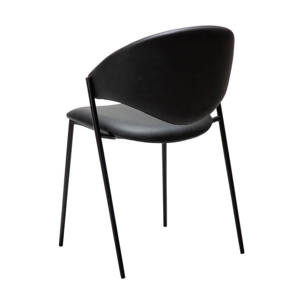 Fekete bőrutánzat étkezőszék Zone – DAN-FORM Denmark-image-3