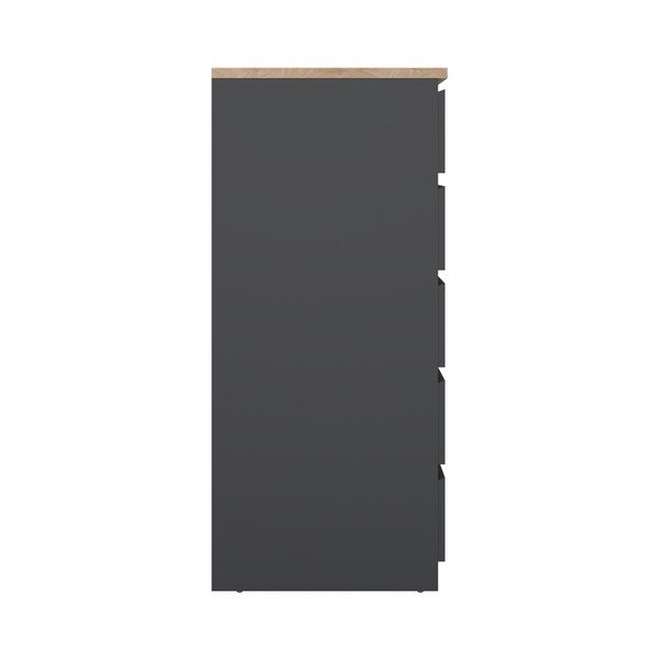 Sötétszürke komód 40x111x50 cm Naia – Tvilum-image-4