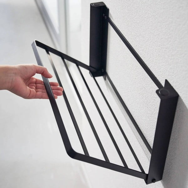 Matt fekete fali acél fürdőszobai polc Tower – YAMAZAKI-image-1