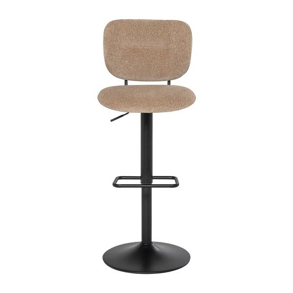 Bézs kárpitozott állítható magasságú bárszék Brint – WOOOD-image-1