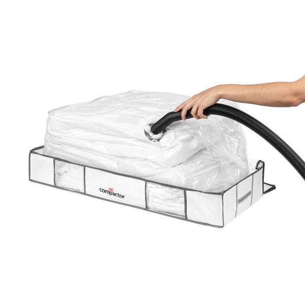 Vákuumos textil-műanyag ágy alatti tárolódoboz 105x45x15,5 cm Life – Compactor
