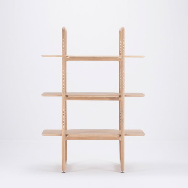 Muse könyvespolc tömör tölgyfából, magasság 140 cm - Gazzda-image-3