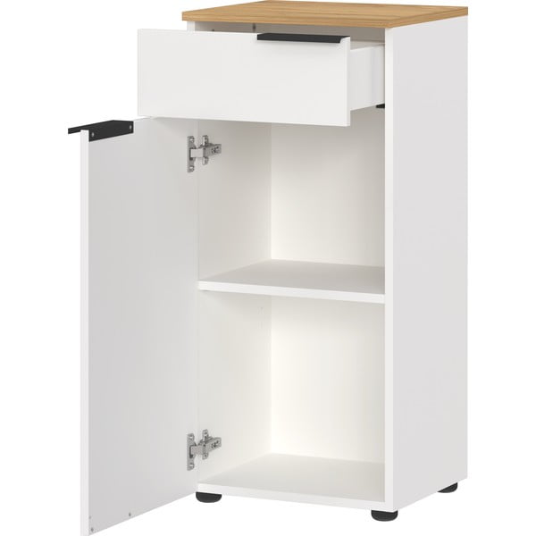 Fehér magas fürdőszoba szekrény 39x85 cm Menen – Germania-image-3