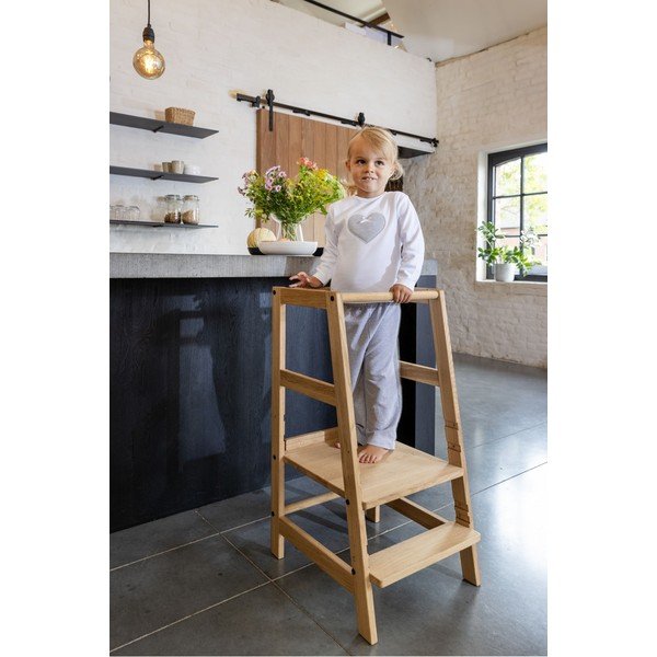 Natúr színű tölgyfa tanulótorony Forrest – Vipack-image-1