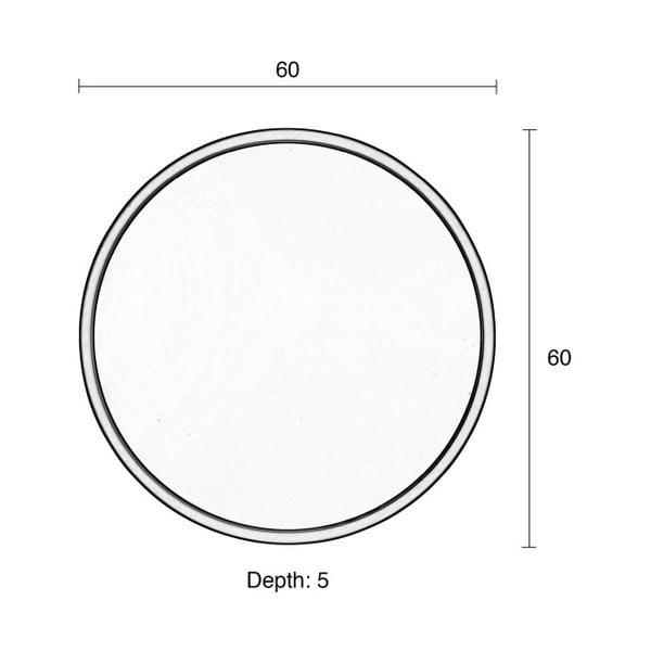 Bandit aranyszínű acél fali tükör, ø 60 cm - Zuiver-image-1