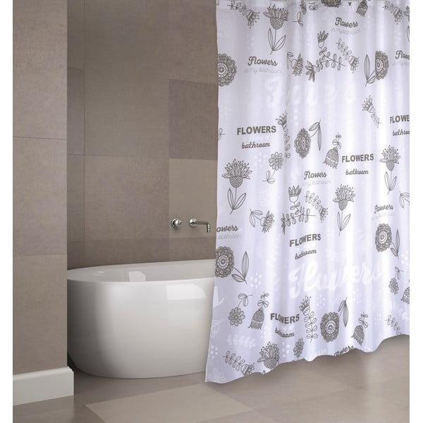 Zuhanyfüggöny 180x200 cm Flowers – MSV-image-2