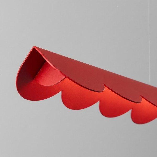 Piros alumínium LED függőlámpa BISCUIT – Thoro-image-4
