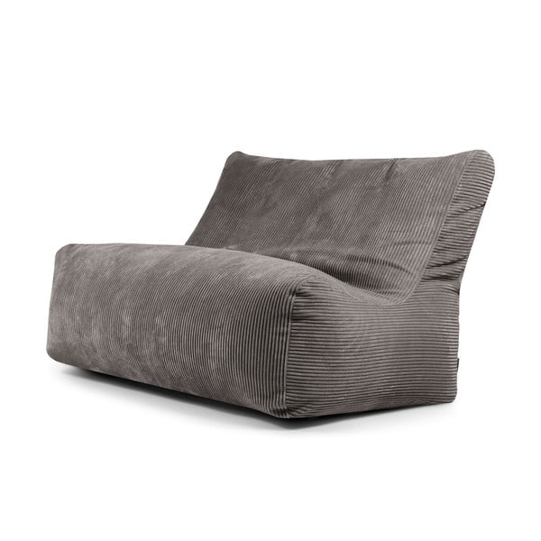 Sötétszürke kordbársony babzsákfotel Sofa Seat Lounge – SLOWDOWN