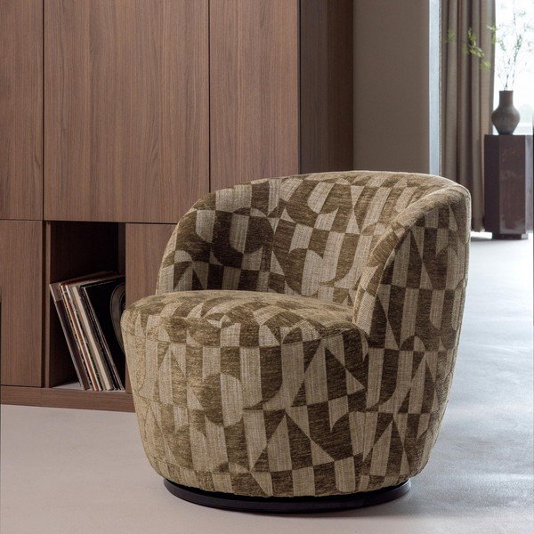 Khaki forgó fotel Serra – WOOOD-image-1