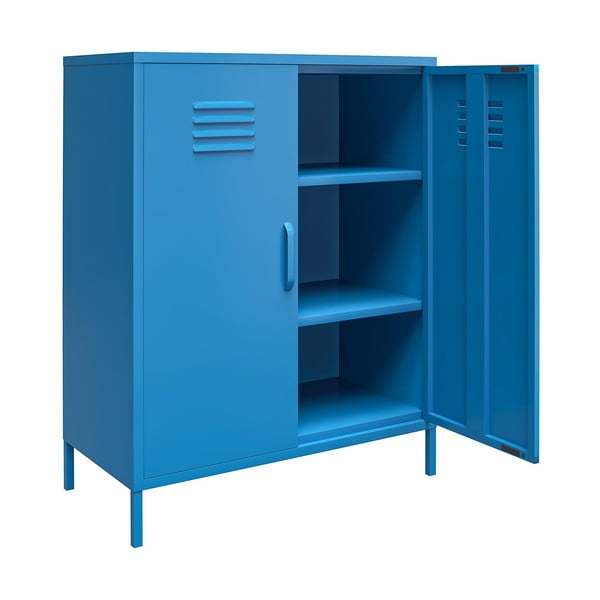 Cache kék fém szekrény, 80 x 102 cm - Novogratz-image-3