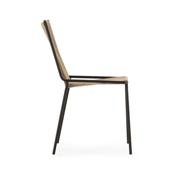 Bézs fém rakásolható étkezőszék szett 2 db-os Emily – Marckeric-image-3