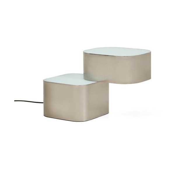 Szürke fém asztali lámpa (magasság 23 cm) Tandan – Kave Home