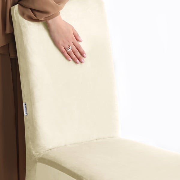 Krémszínű gumis szék huzat 48 cm Sento – Restilo-image-4