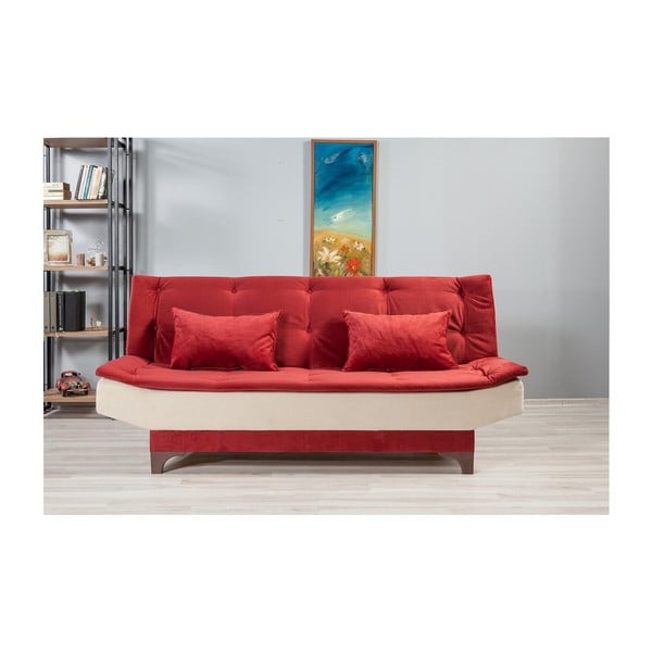 Ersi piros-fehér kinyitható kanapé