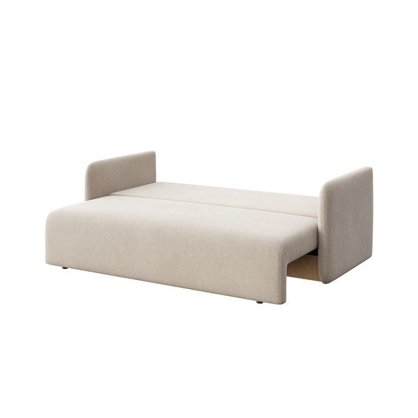 Bézs bársony kinyitható kanapé 220 cm Chaum – Rodier-image-4