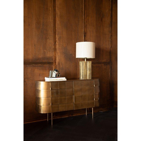 Aranyszínű fém komód 117x70x26 cm Hanna – Dutchbone-image-1