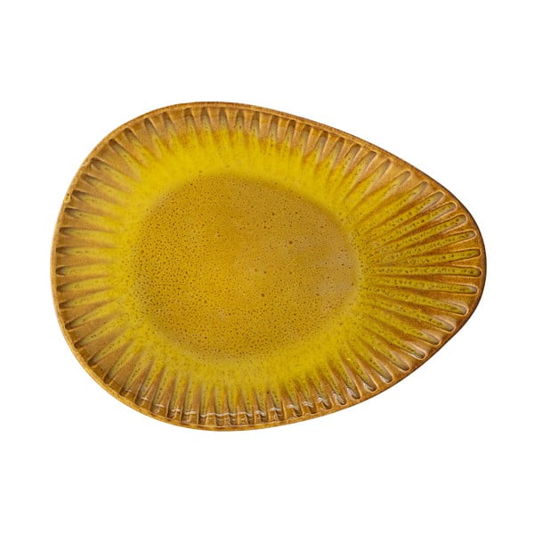 Cala sárga szervírozó tál, 26,5 x 20 cm - Bloomingville