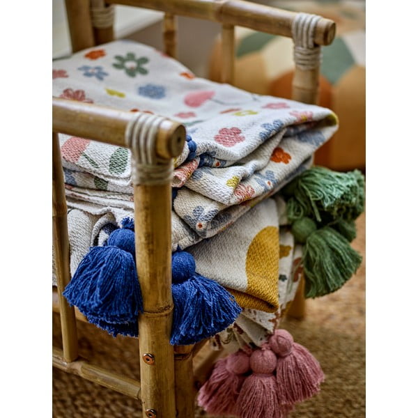 Újrahasznosított pamut gyerek takaró 130x160 cm Cherry – Bloomingville Mini-image-4