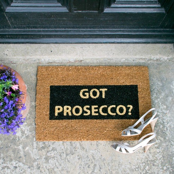 Got Prosecco Glitter kókuszrost lábtörlő, 40 x 60 cm - Artsy Doormats-image-1