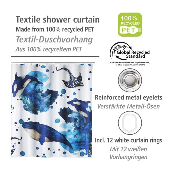 Zuhanyfüggöny 200x180 cm Aquaris – Wenko-image-2