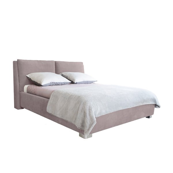 Vicky halvány rózsaszín kétszemélyes ágy, 160 x 200 cm - Mazzini Beds
