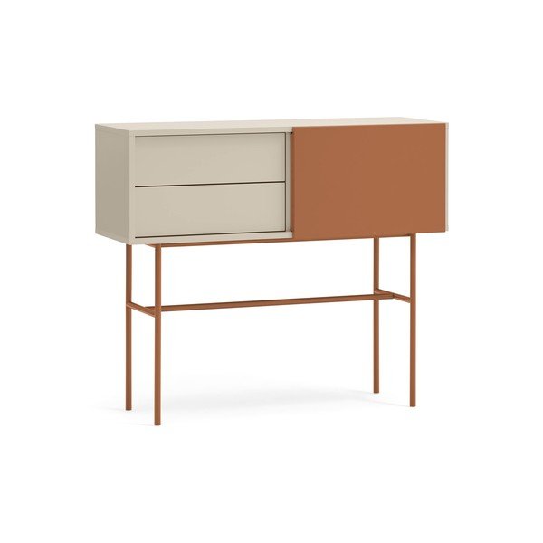 Téglavörös-bézs konzolasztal 35x110 cm Nube – Teulat-image-2