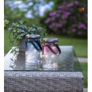 Tint Lantern Blue kültéri napelemes lámpás, magasság 15 cm - Star Trading