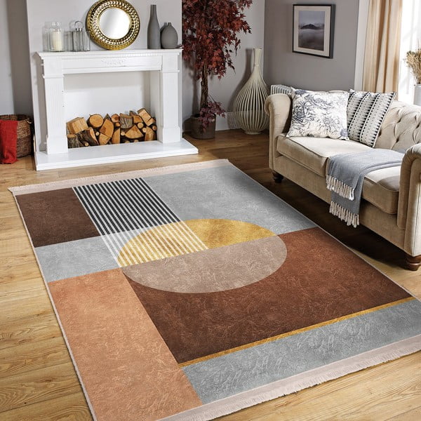 Szürke-barna szőnyeg 160x230 cm – Mila Home-image-1