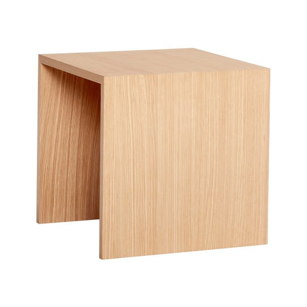 Less tölgyfa tárolóasztal, 40 x 40 cm - Hübsch-image-4