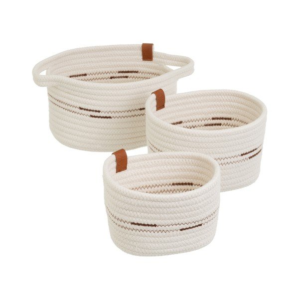 Textil tárolókosár szett 3 db-os 30x18x14 cm – Casa Selección