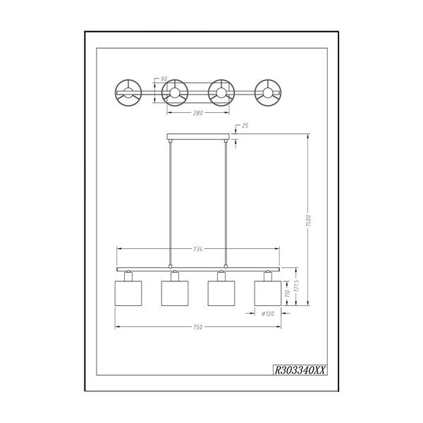 Pendant Tommy fehér függőlámpa - Reality-image-2