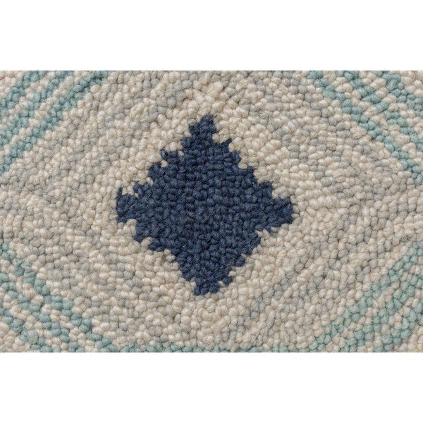 Marco bézs-kék gyapjú szőnyeg, 120 x 170 cm - Flair Rugs-image-1